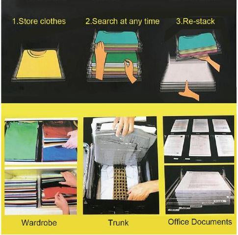 Set organizatoare tricouri camasi Ezstax