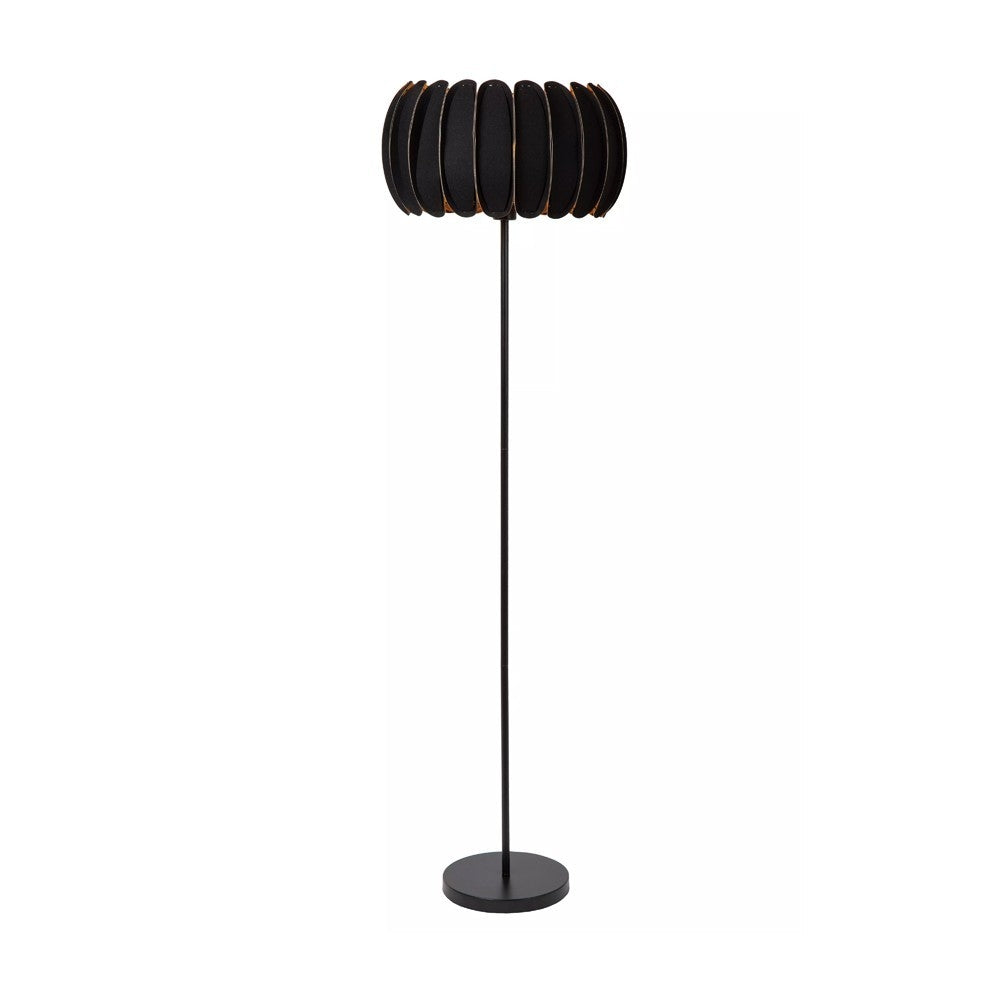 Lampadar SPENCER cu Abajur din Fetru, Negru, Ø40 cm, 1 x E27
