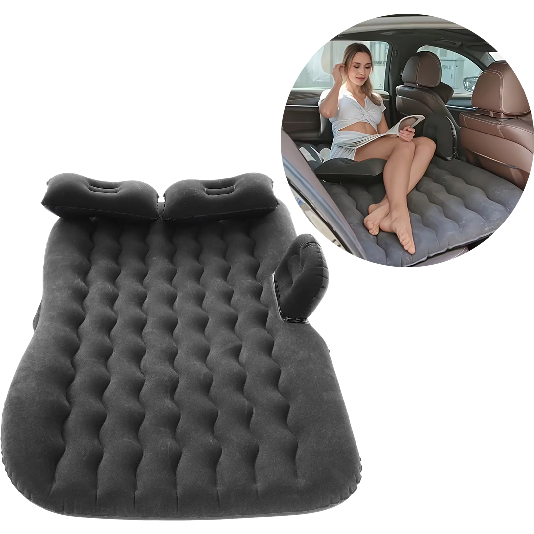 Saltea Auto Gonflabilă pentru Bancheta Spate – Confort Maxim în Călătorii + Pompa 12V Inclusă