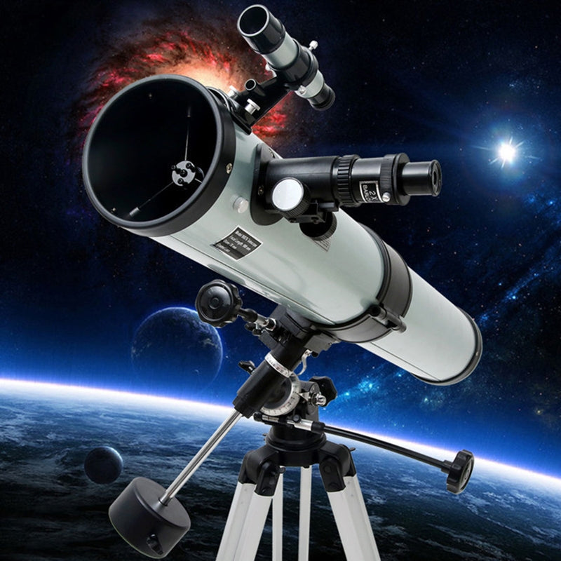 Telescop astronomic tip reflector lentile Barlow 2x, 4 reglaje magnifiere pana la 225x