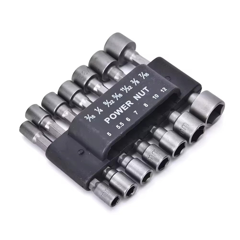 Set Profesional 14 Biți Tubulari Hexagonali – Compatibili cu Șurubelnițe Electrice și Pneumatice