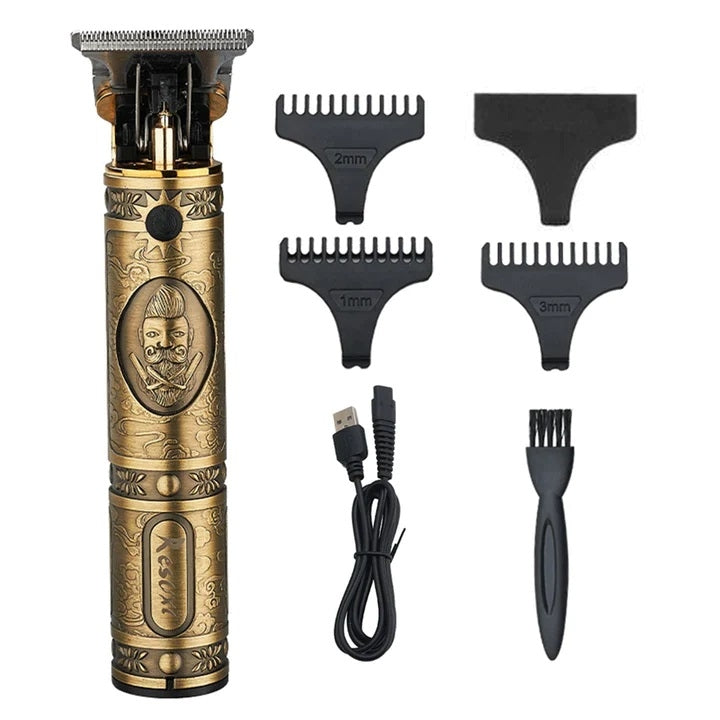 Aparat de tuns profesional cu acumulator, pentru contur, lama tip T