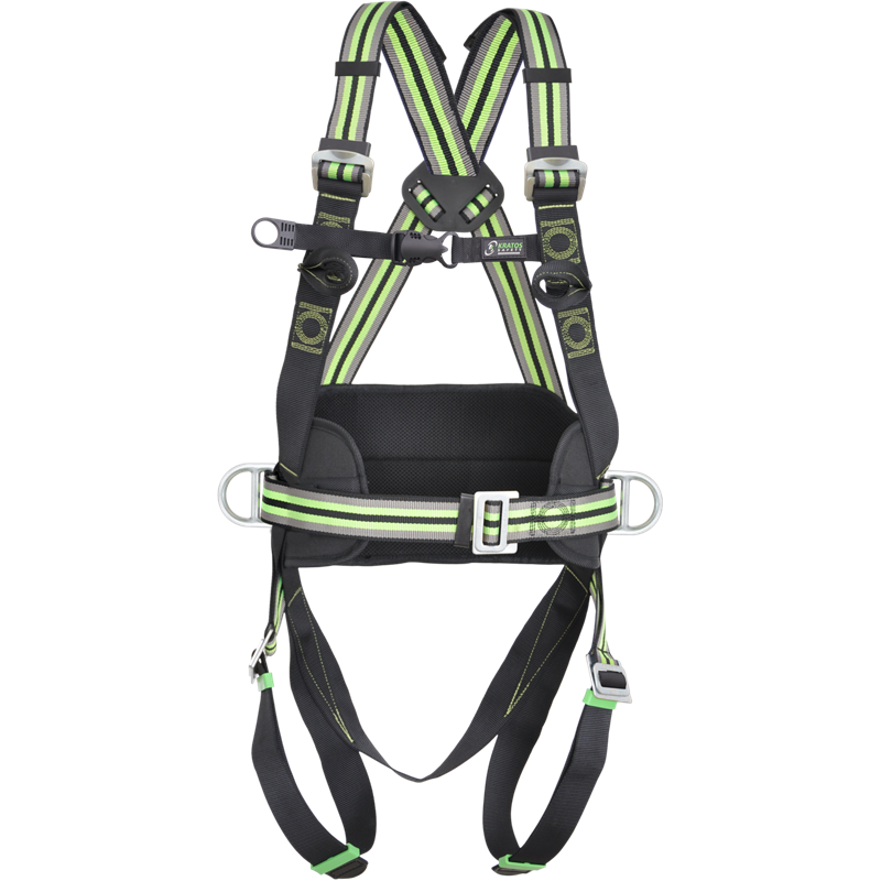 Echipament cu sistem de siguranta alpinist utilitar, ham, mijloc de legatura in Y cu absorbitor de energie