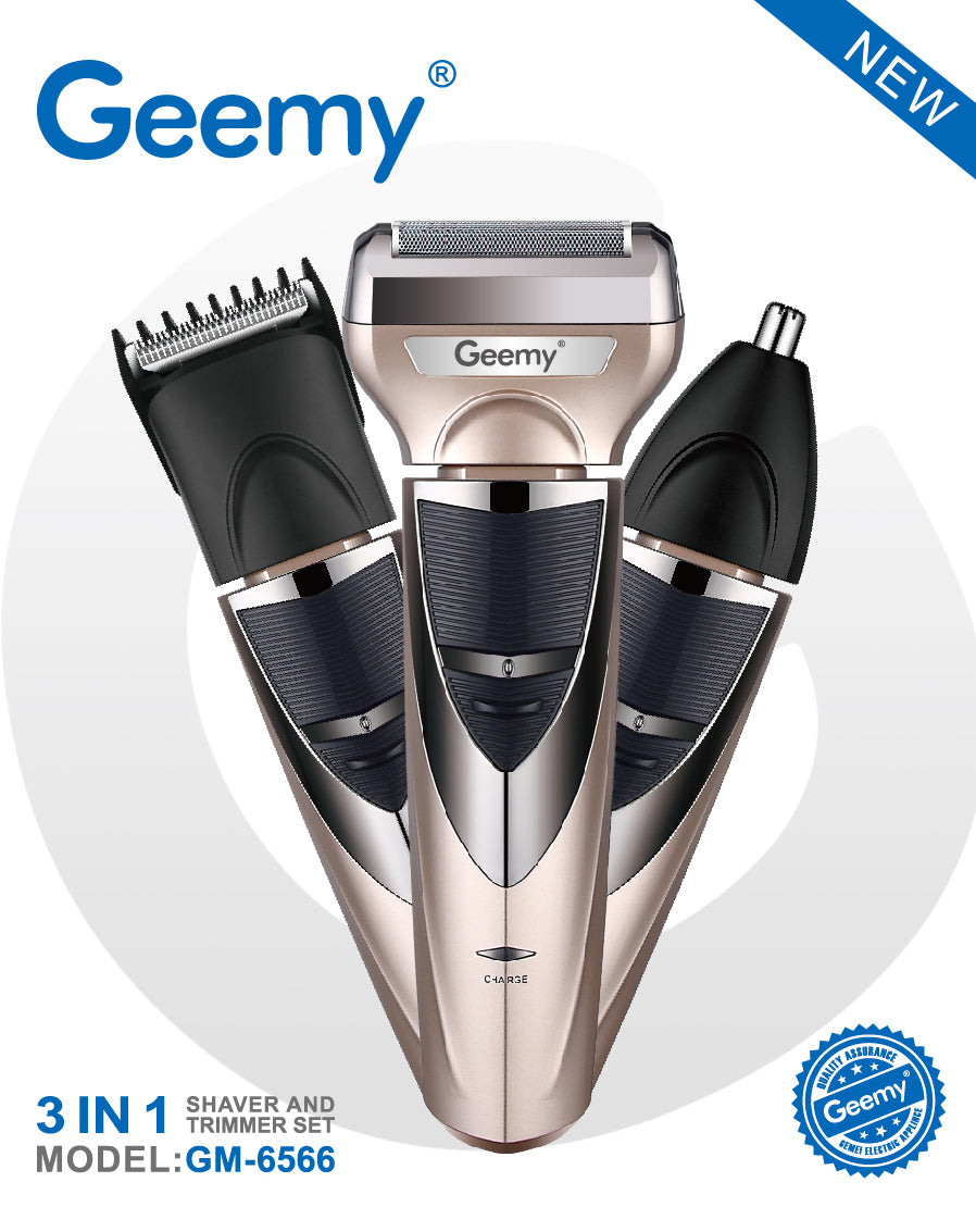 Aparat de tuns, 3 in 1, capete detasabile, GM-595