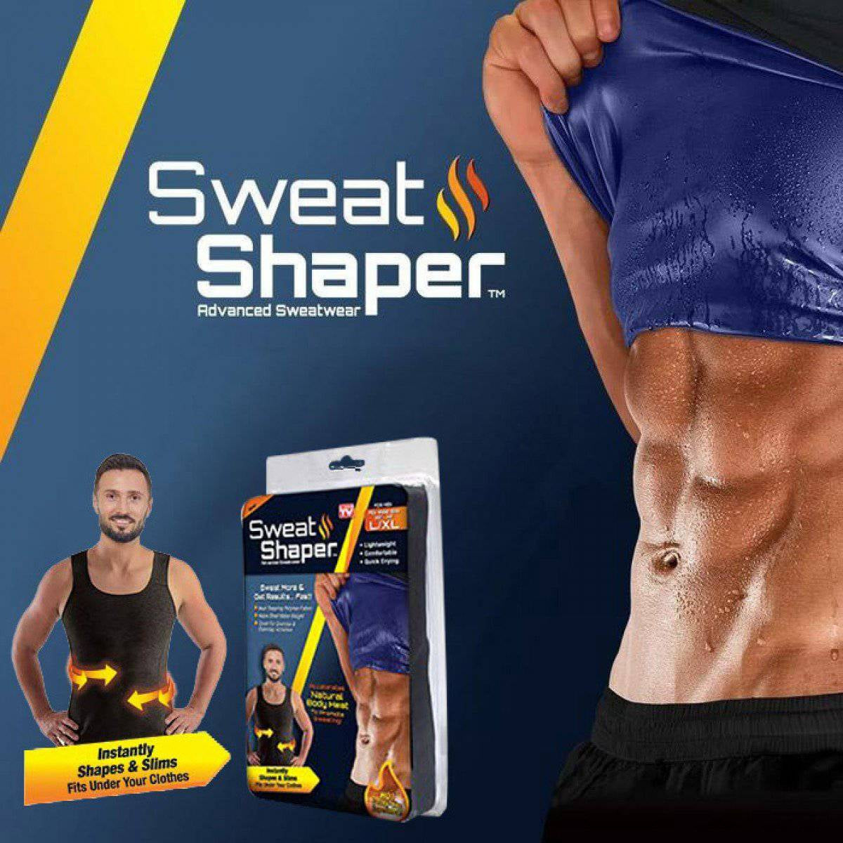 Maiou barbati Sweat Shaper, pentru slabit