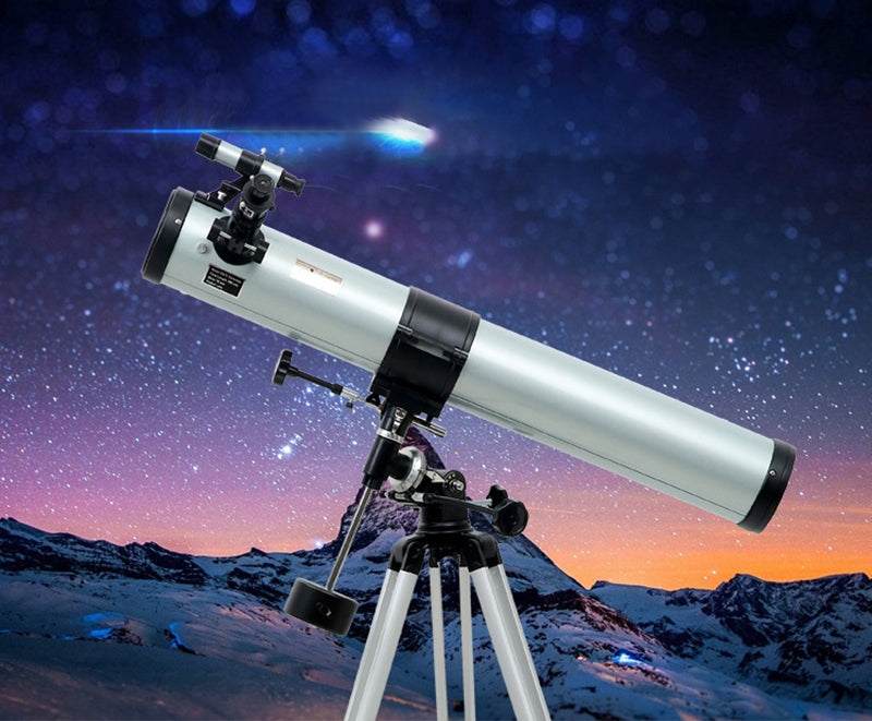 Telescop astronomic tip reflector lentile Barlow 2x, 4 reglaje magnifiere pana la 225x