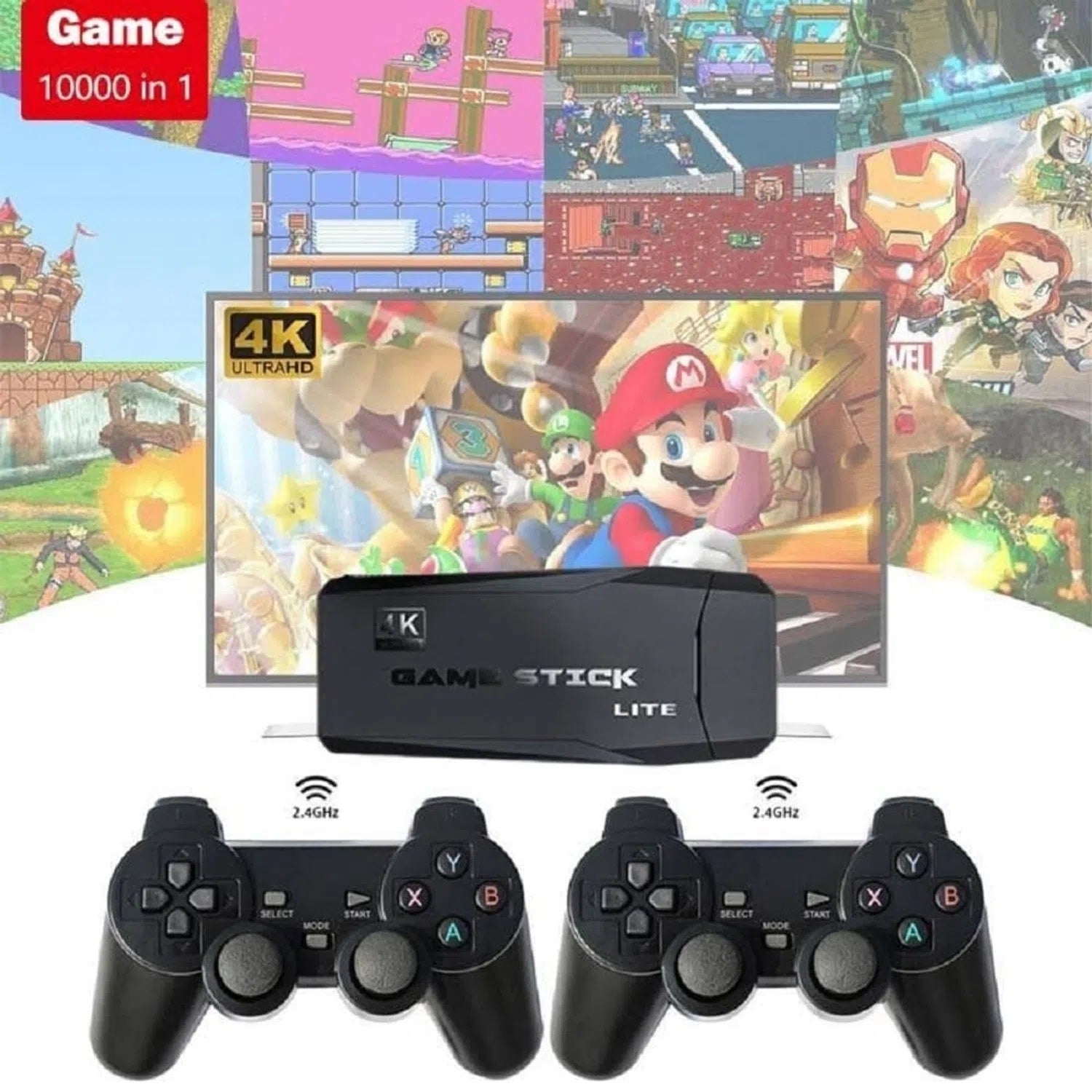 Consola Joc Retro Game controlere wireless 2.4Ghz cu 10000 de jocuri
