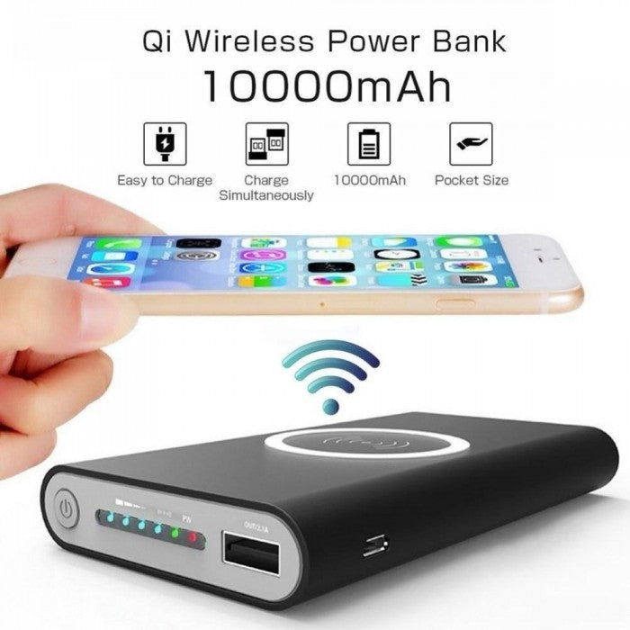 Baterie externa Wireless 10000 mAh