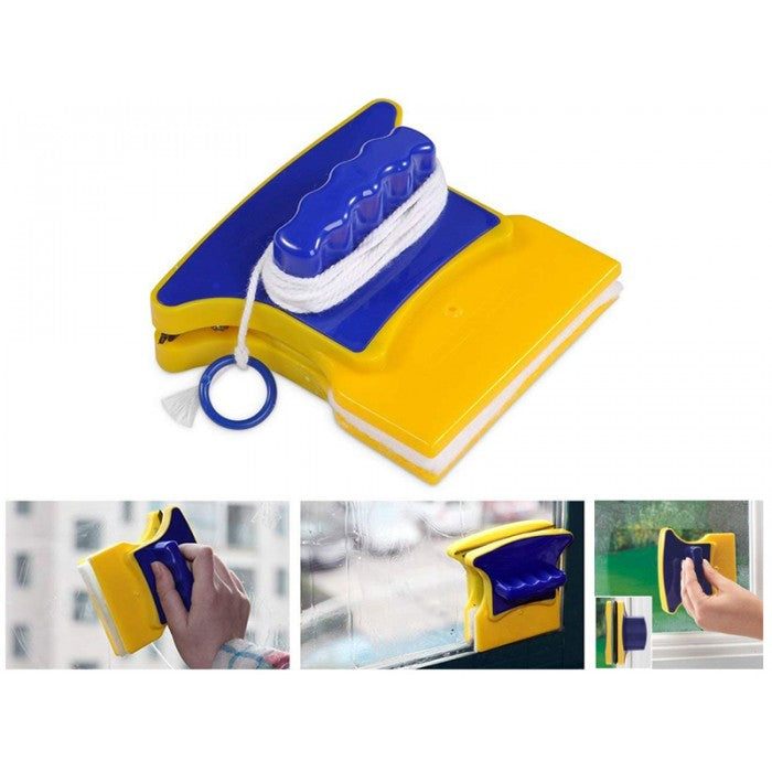 Curatator magnetic cu bureti pentru geamuri