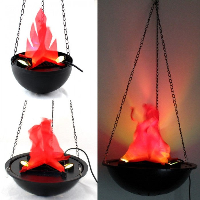 Lampa decorativa suspendata cu flacara falsa
