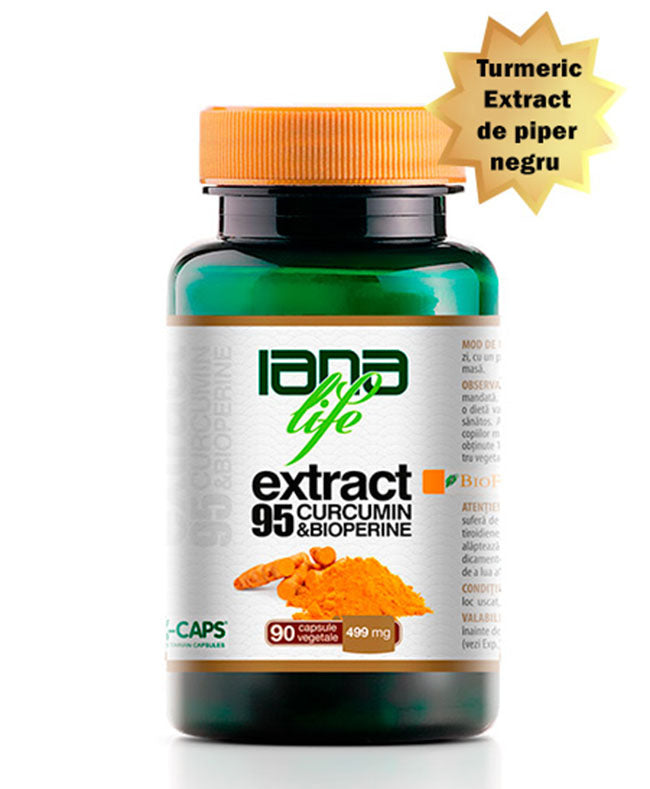 Supliment alimentar extract 95 Curcumin & BioPerine 90 capsule vegetale