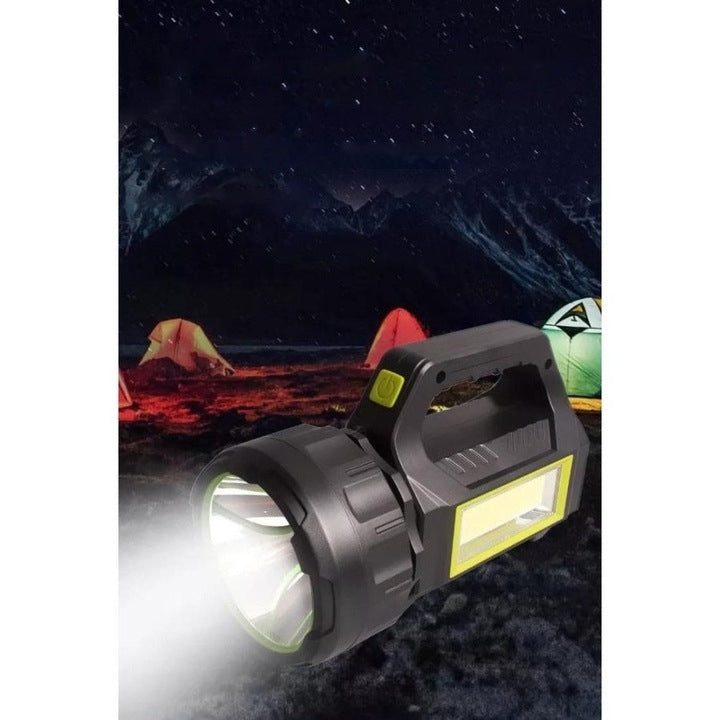 Lanternă cu Încărcare Solară și USB HEL-T95, LED COB 10W, 600 lm, Acumulator 20000 mAh