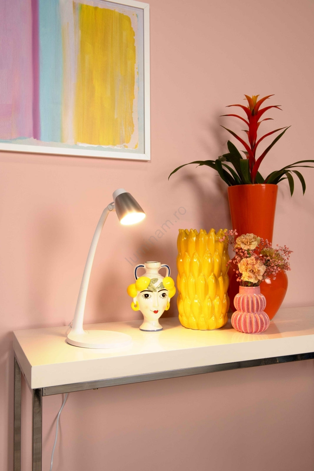 Lampă de Birou LED LUDO, Albă, 4,5W, Lumină Caldă 3000K