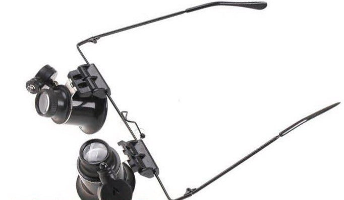 Ochelari cu magnifiere 20x lupa si LED