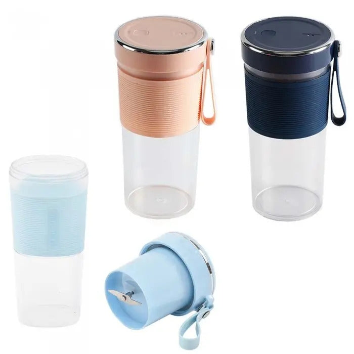 Mini Blender Portabil 450 ml cu 4 Lame din Inox, Reîncărcabil USB