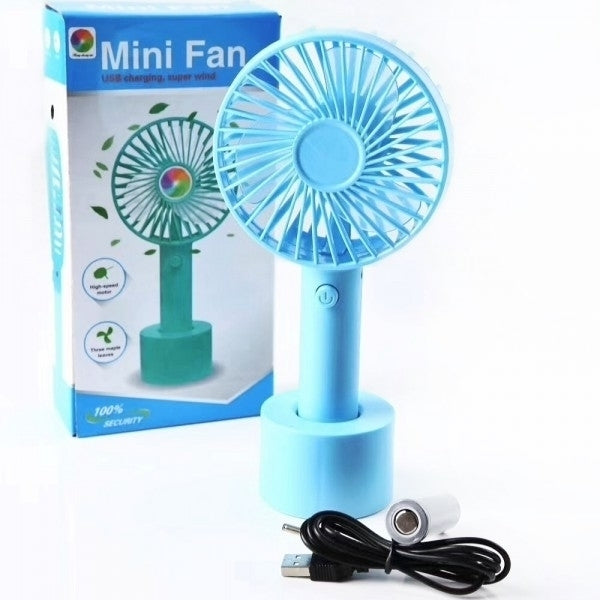 Mini Ventilator Portabil 2in1 de Mana si Birou cu Acumulator si incarcare USB