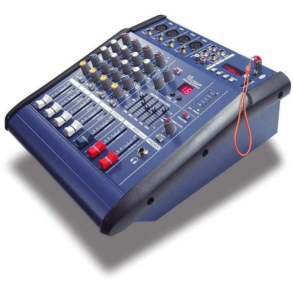 Mixer audio cu amplificare cu Bluetooth, 2 x 200 Watt si 4 canale