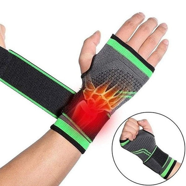 Orteză Elastică pentru Încheietura Mâinii, Ajustabilă cu Velcro, Mărime Universală Stânga/Dreapta