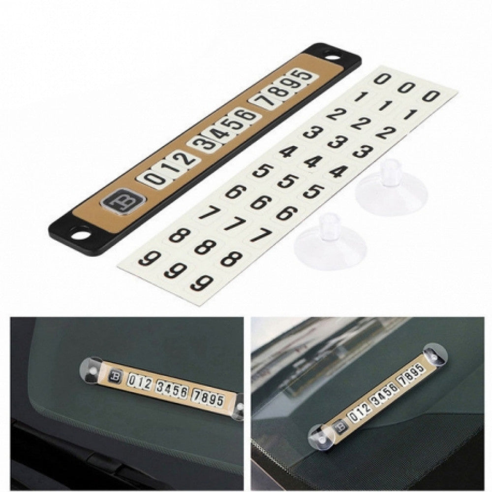 Placuta magnetica pentru afisare numar telefon pe parbriz