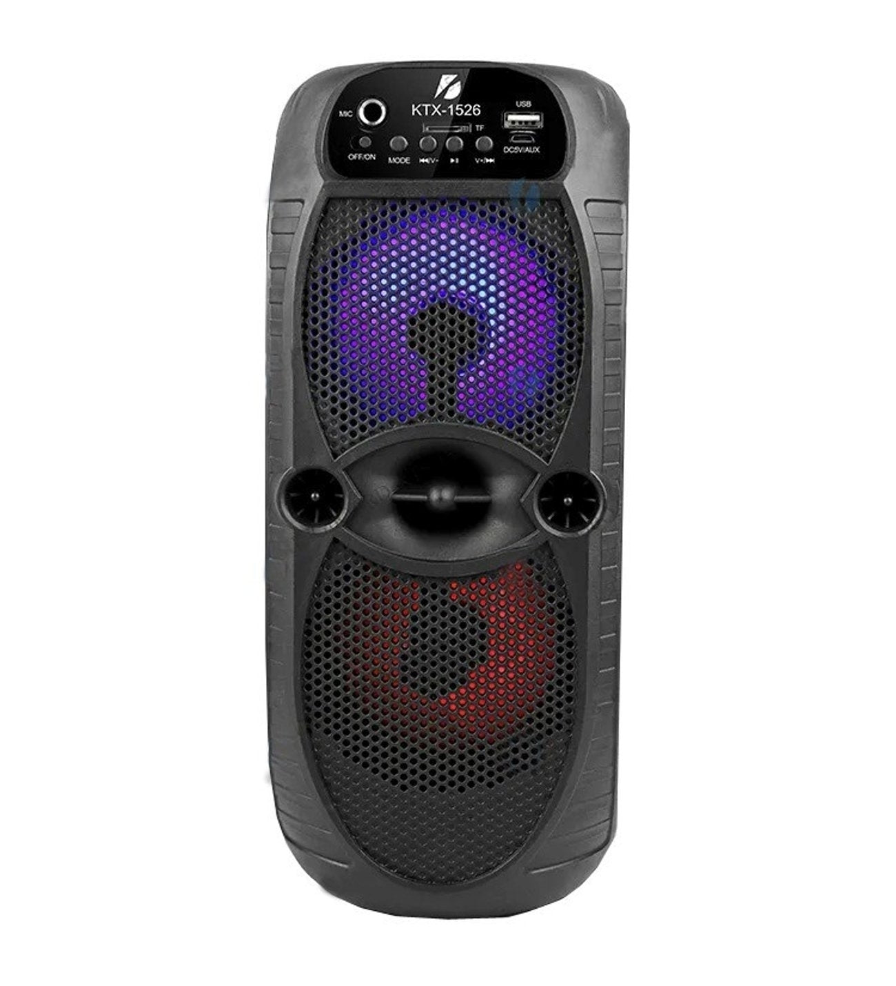 Boxă portabilă wireless cu Bluetooth, USB, SD, Radio FM și lumini LED Disco