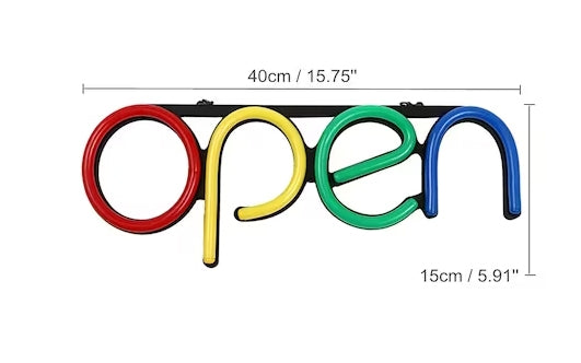 Reclamă Luminoasă cu LED-uri Neon 'OPEN' pentru Firmă: Atrage atenția și Indică Deschiderea