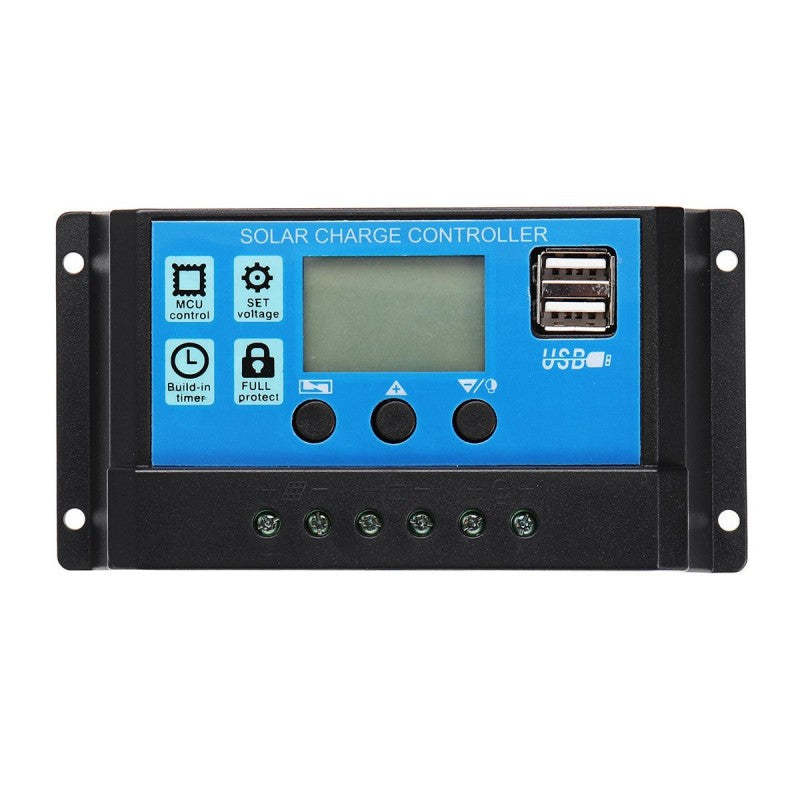 Controler regulator panou fotovoltaic, 12/24 V, cu afisaj LCD