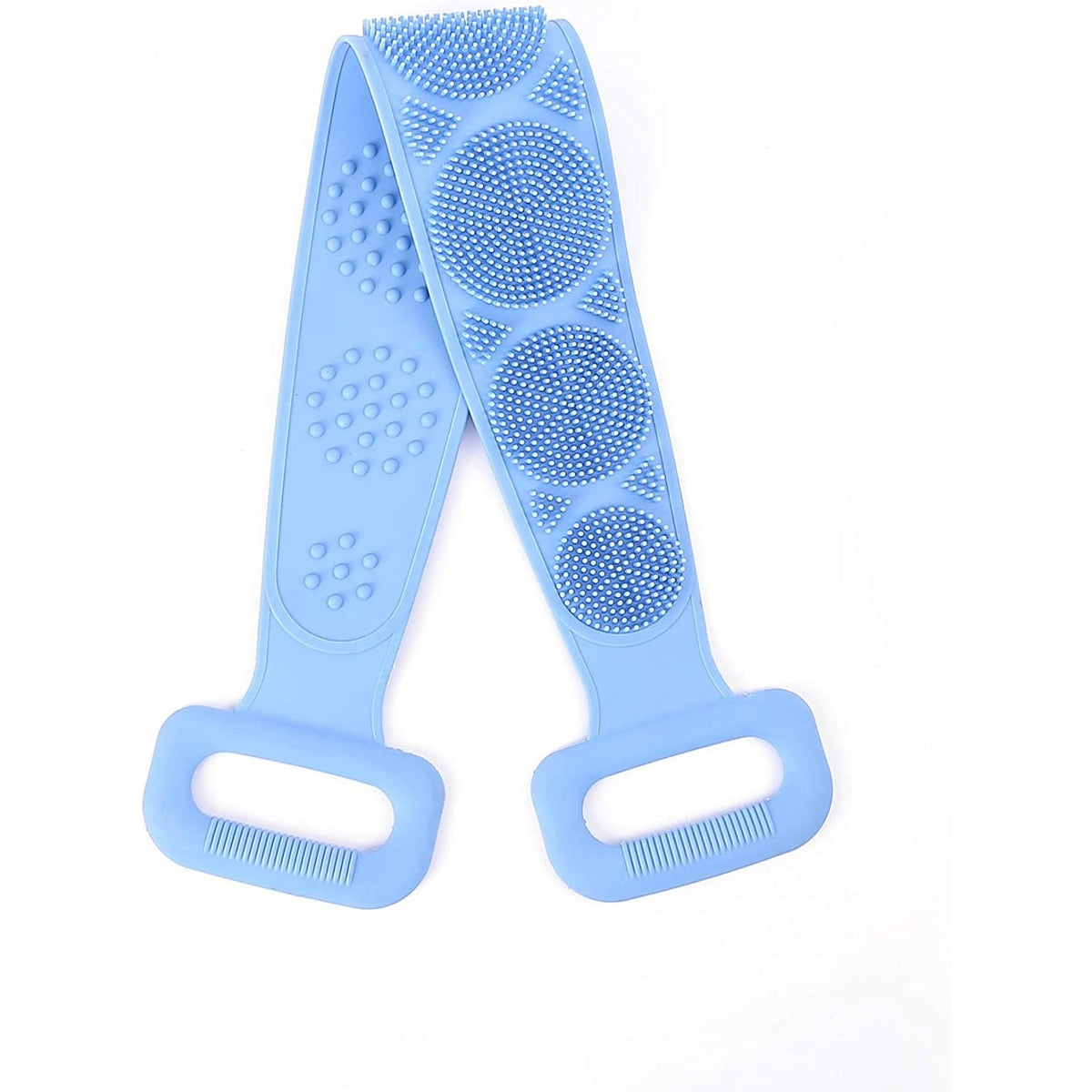 Perie de Duș din Silicon Tip Bandă pentru Spate, 70 cm, cu Efect de Masaj