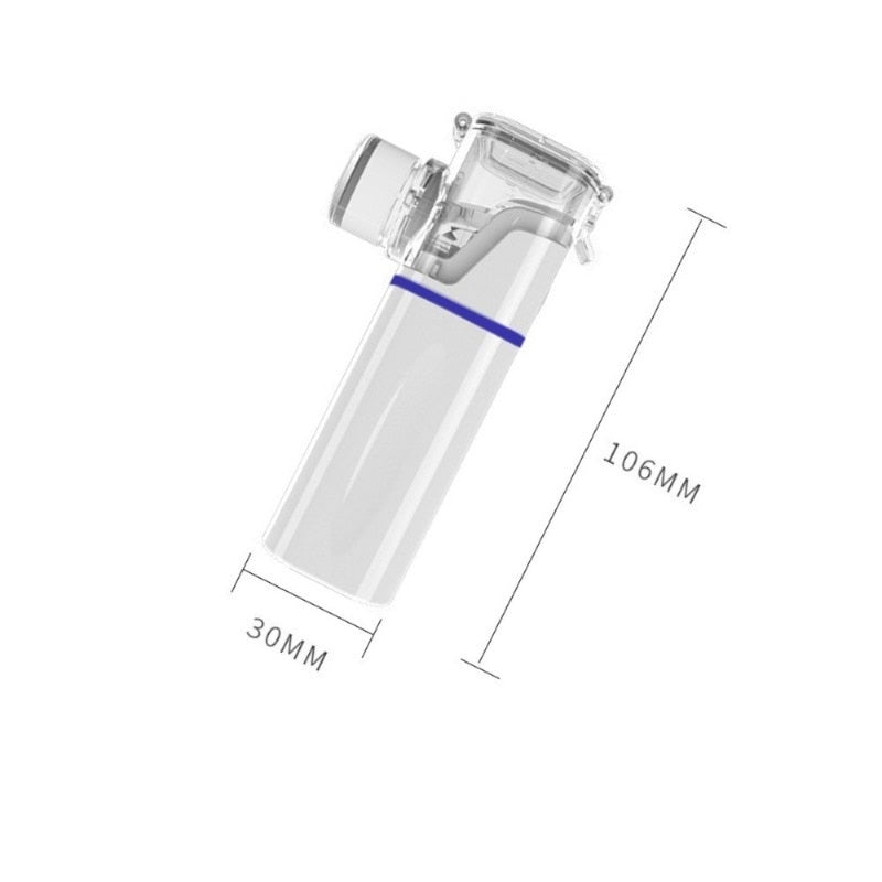 Inhalator portabil compact, particule fine 3.7 nm, cu funcție de autocurățare
