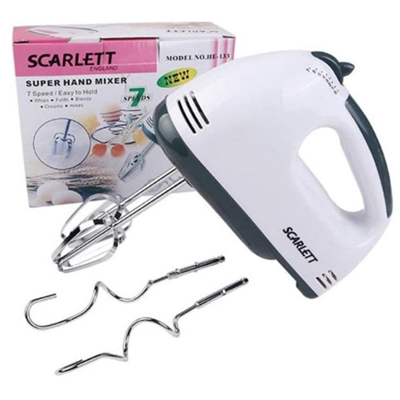 Mixer de Mână 260W cu 7 Viteze, Ergonomic