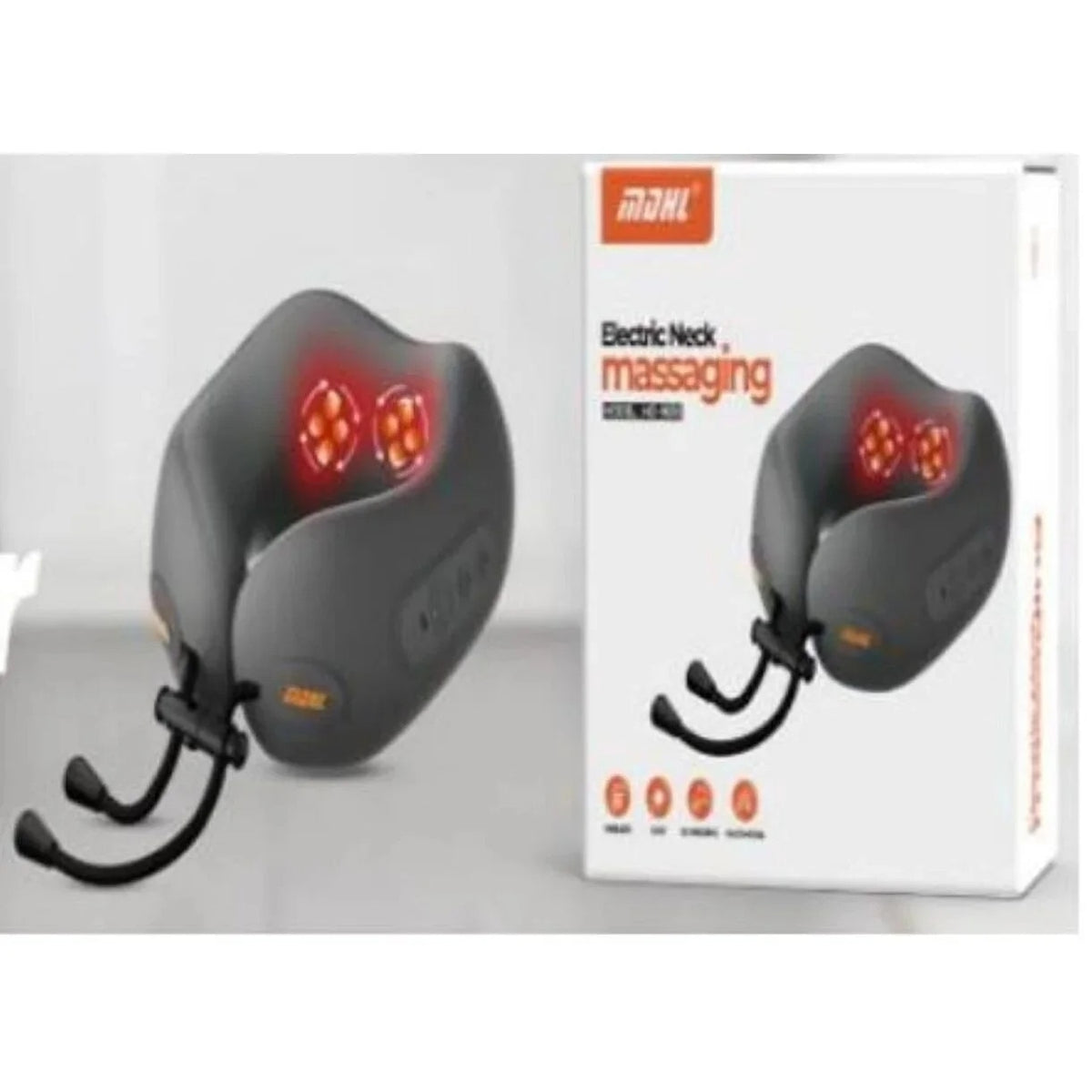 Pernă de Masaj Cervical Electrică cu Încălzire, pentru Gât și Umeri