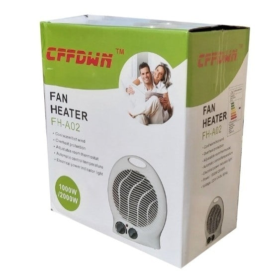 Aerotermă Portabilă 2000W – Termostat, Ventilare, Protecție la Supraîncălzire, 36 Luni Garanție
