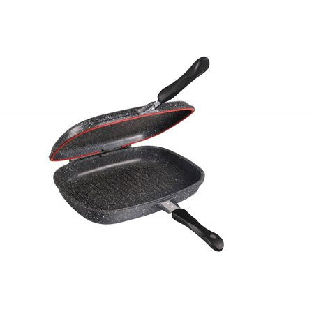 Gratar dublu teflonat cu accesorii pentru bucatarie