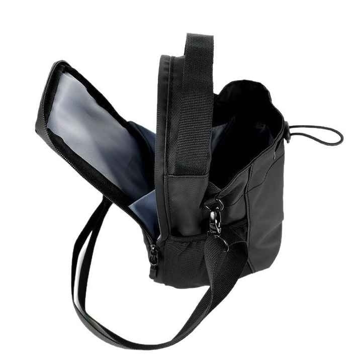 Geantă Magnetică pentru Sală cu Suport de Sticlă și Buzunar pentru Telefon, Unisex, Neagră