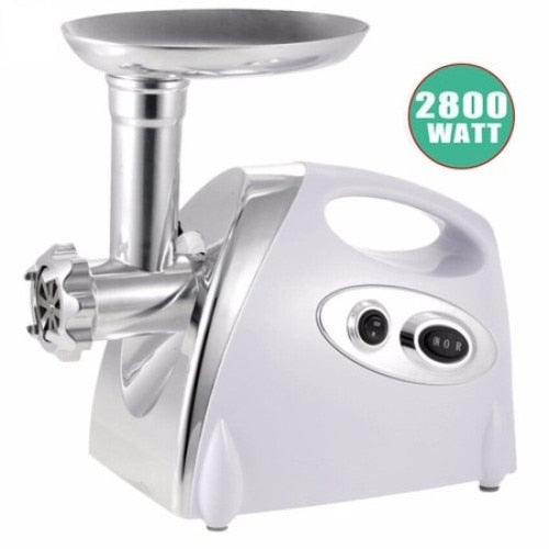 Tocator Electric de Carne 2800W cu Funcție Umplere Cârnați și Lame Inox