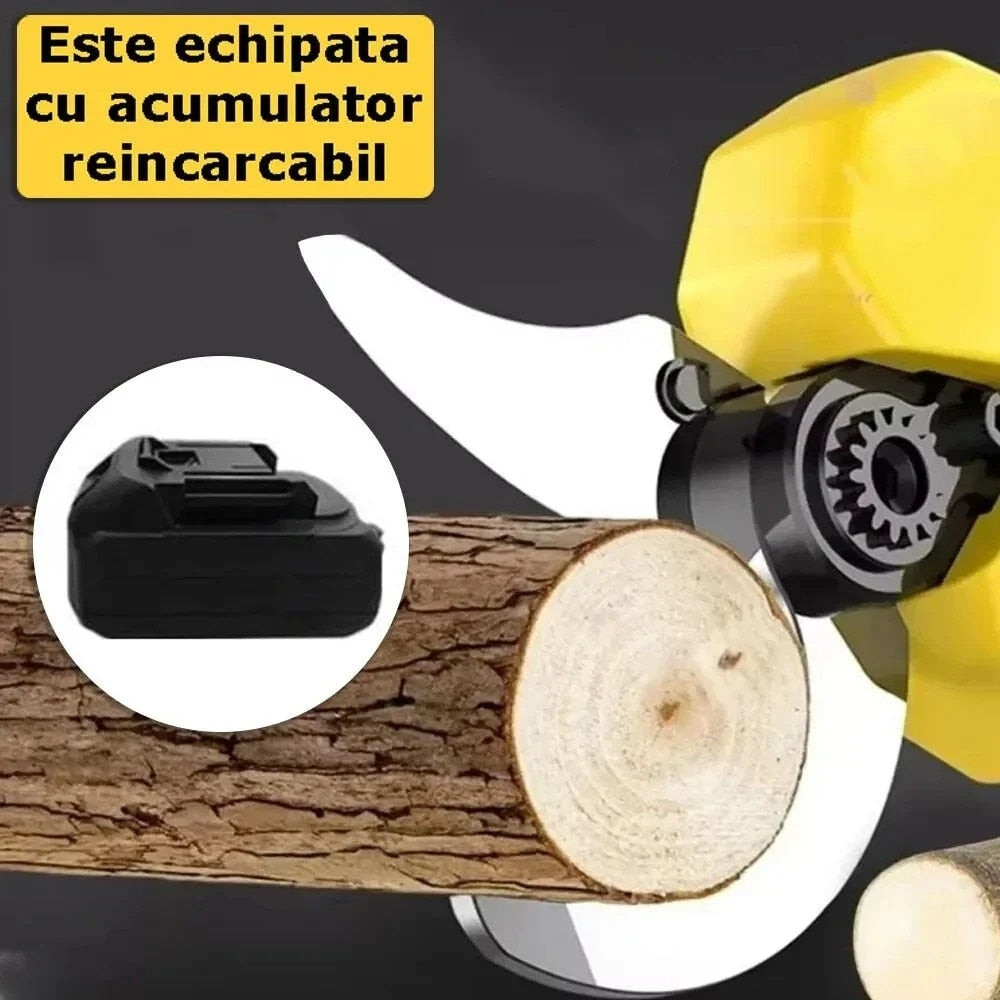 Foarfecă Electrică de Grădină cu Acumulator, pentru Tăiat Crengi, Vie și Pomi
