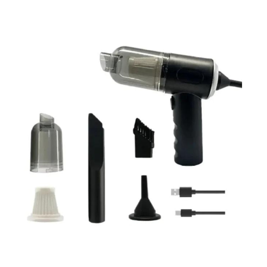 Aspirator Auto Fără Fir 3 în 1, 120W, 12000Pa, Acumulator 4000 mAh, cu Perie