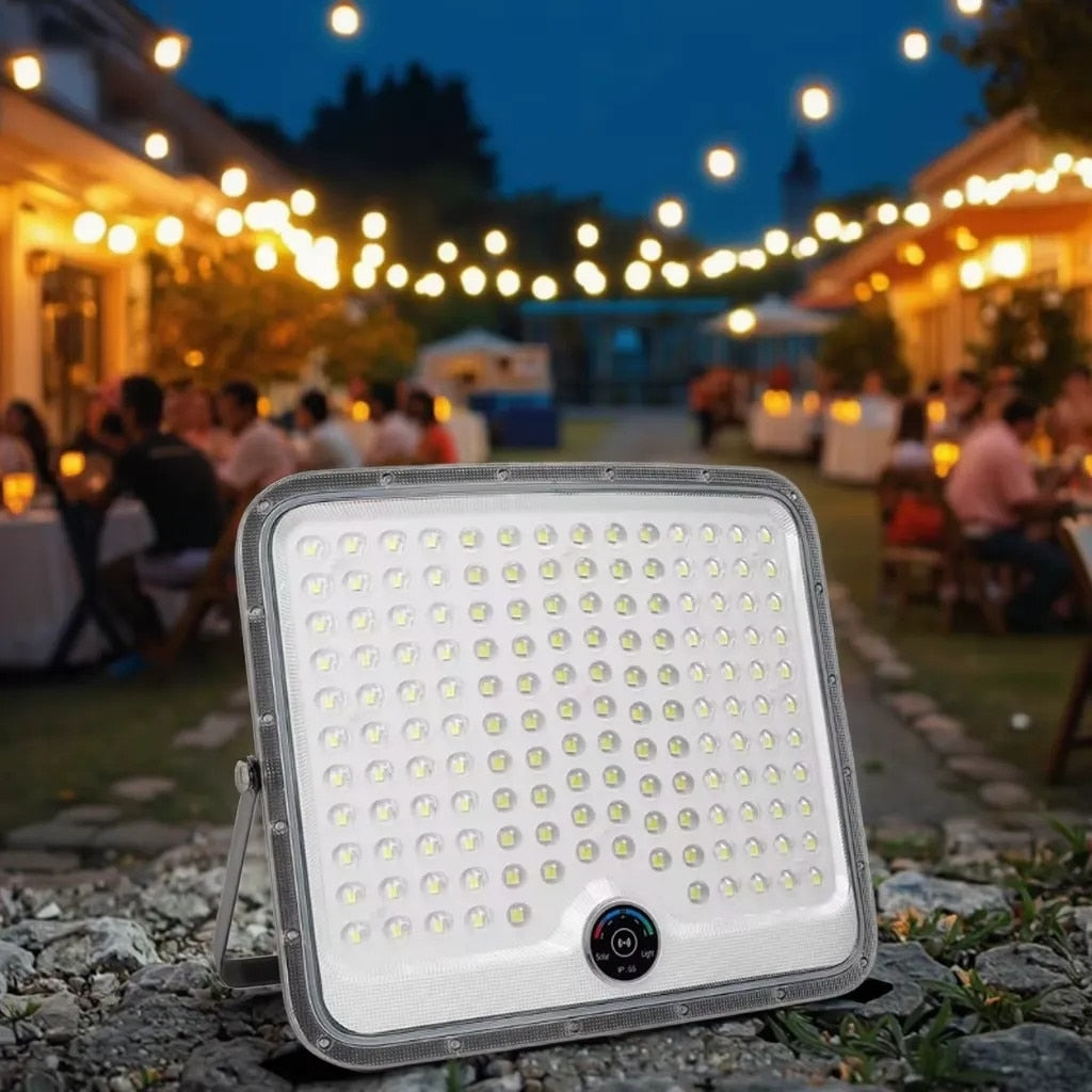 Proiector LED Solar 600W cu Panou Solar Separat, IP65, pentru Exterior