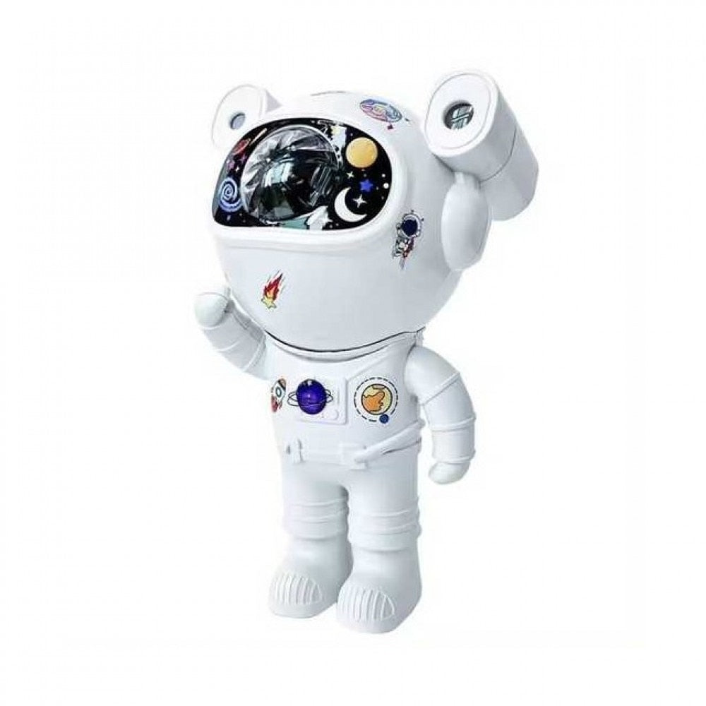 Proiector Astronaut cu Stele și Efect Aurora, 8 Moduri, Lampă de Veghe pentru Copii