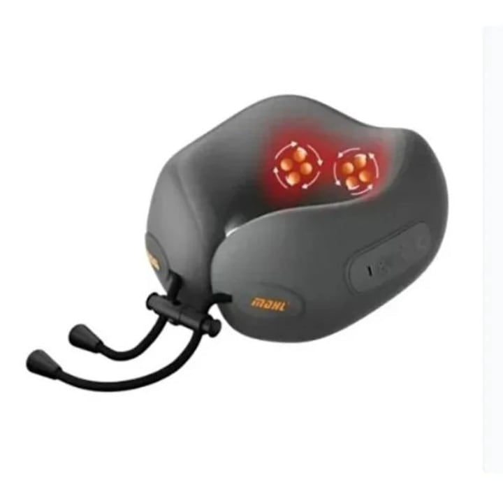 Pernă de Masaj Cervical Electrică cu Încălzire, pentru Gât și Umeri