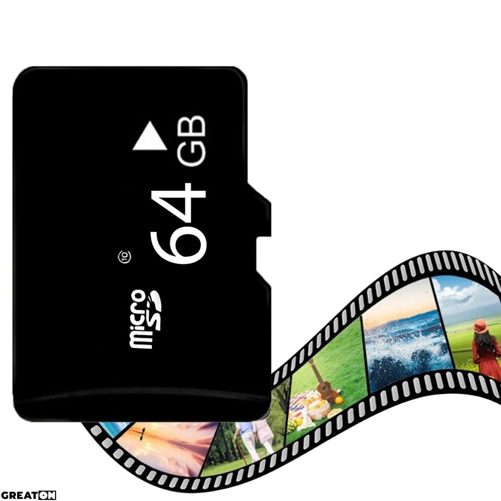 Card de Memorie microSD 64GB pentru Camere de Supraveghere, DVR Auto, Telefoane și Laptop