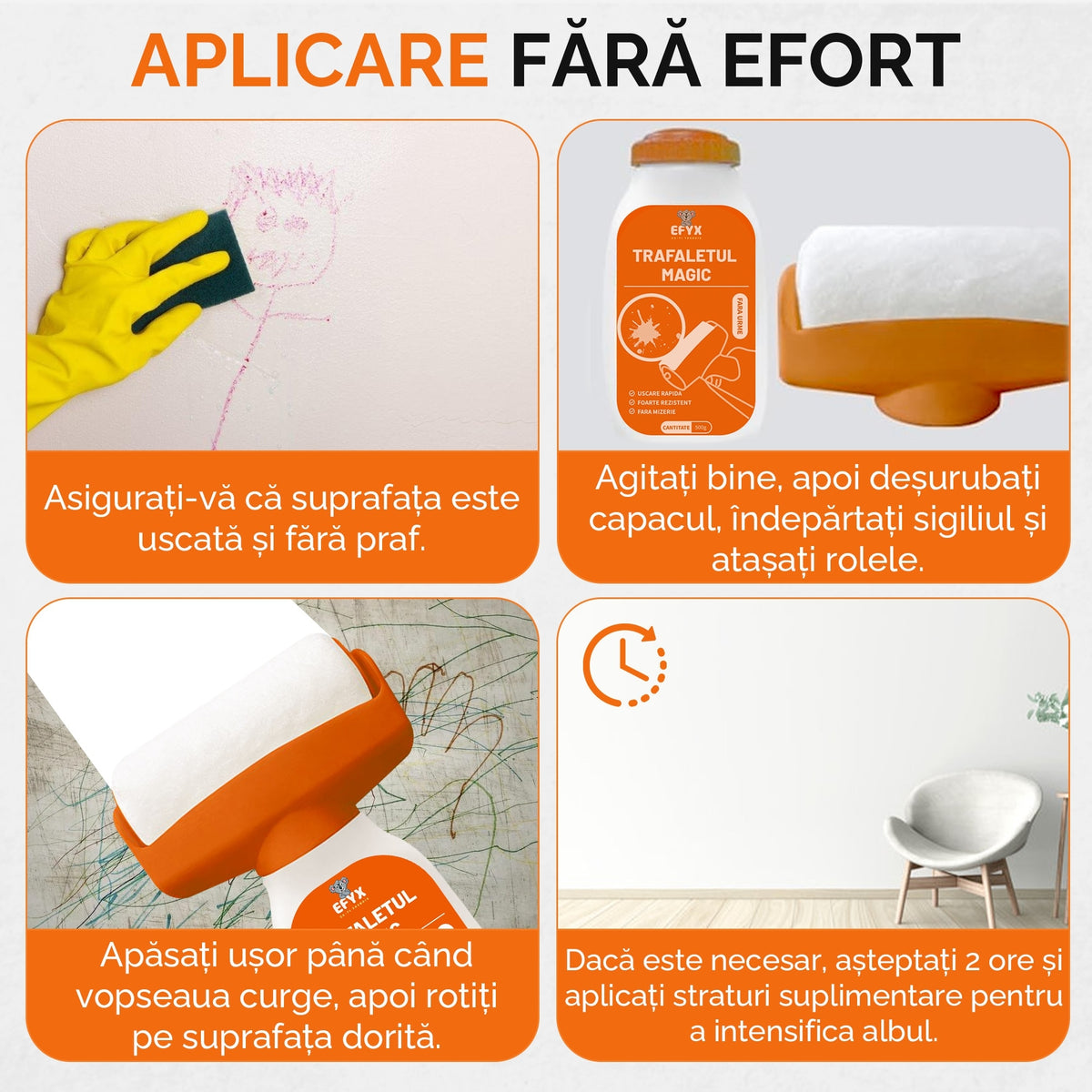 Trafalet cu Rezervor de Vopsea 500 ml, Reutilizabil și Lavabil, fără Tăviță