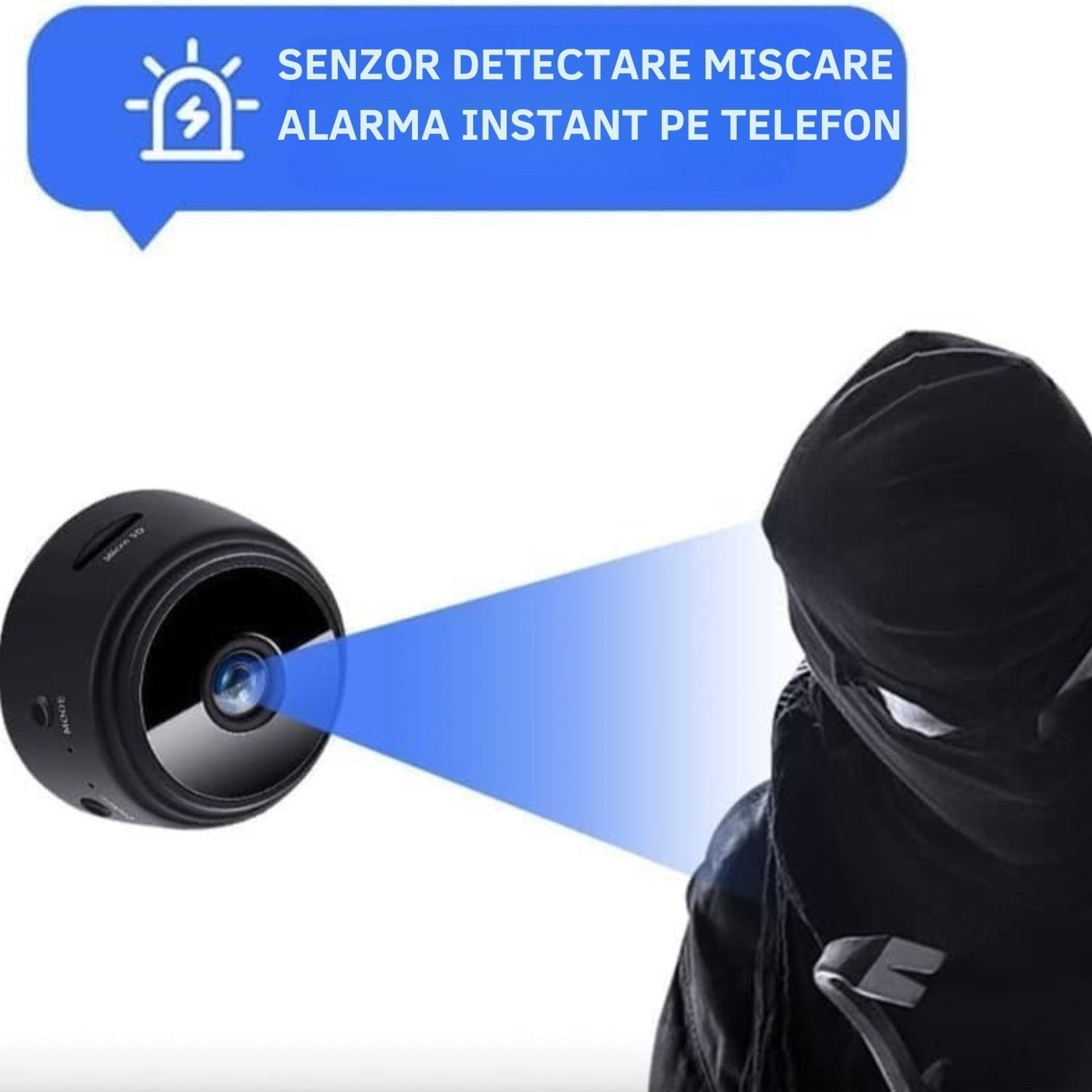 Mini camera spion Wireless, FullHD 1080p prindere magnetic A9