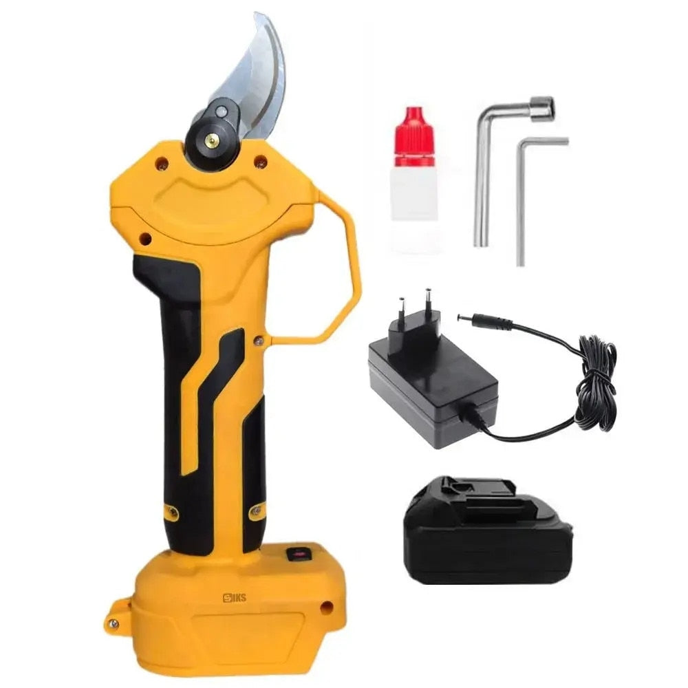 Foarfecă Electrică de Grădină cu Acumulator, pentru Tăiat Crengi, Vie și Pomi