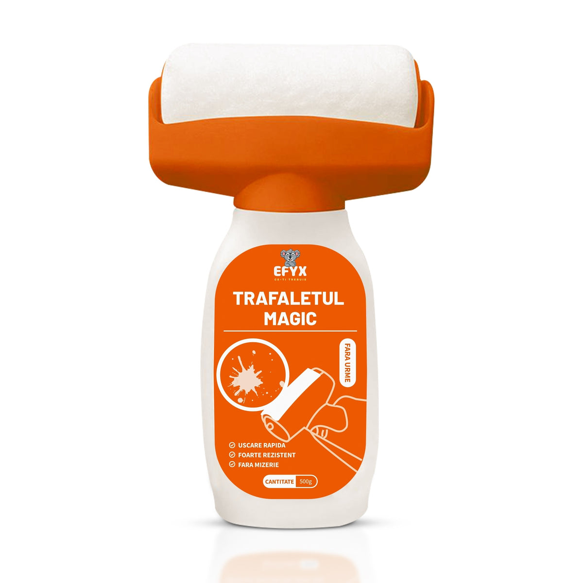 Trafalet cu Rezervor de Vopsea 500 ml, Reutilizabil și Lavabil, fără Tăviță