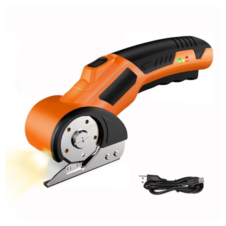 Foarfecă Electrică cu Acumulator pentru Carton, Piele și Mochetă, Tăiere până la 6 mm