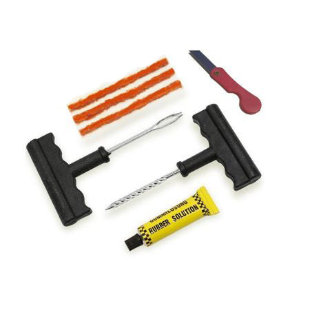 Kit profesional pentru vulcanizare anvelope tubeless cu snur si adeziv