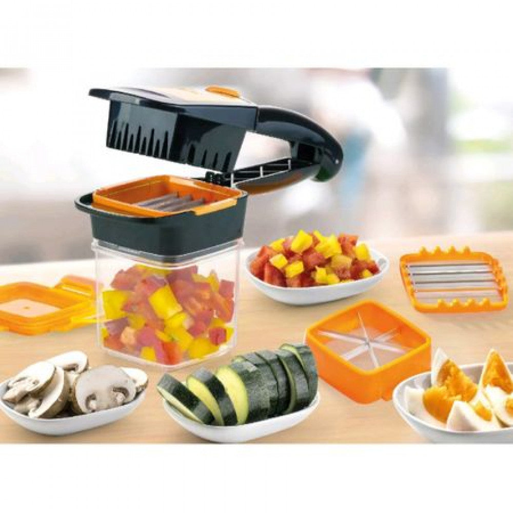 Tocator si feliator pentru legume sau fructe multifunctional 5 in 1 Nicer Dicer Quick