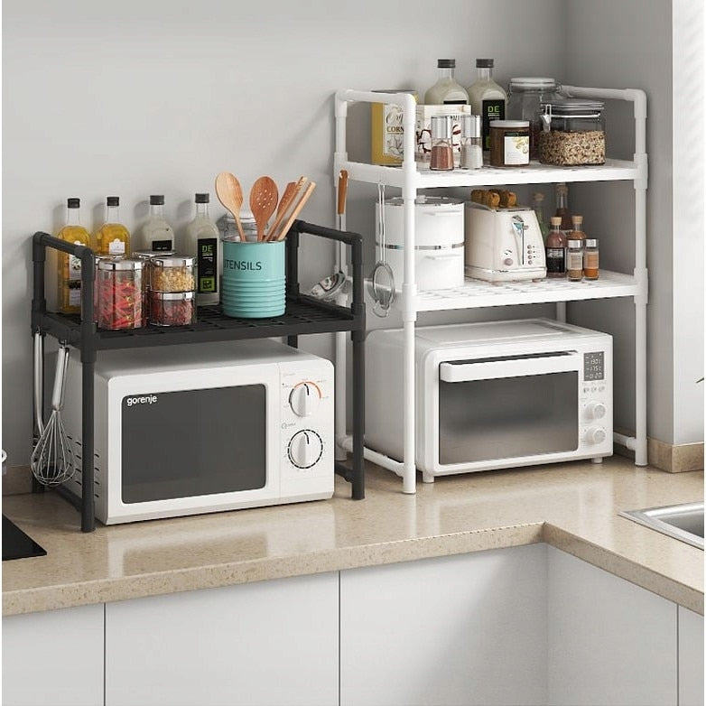 Etajeră pentru Cuptorul cu Microunde, 49 x 48 x 26 cm, Organizator de Bucătărie