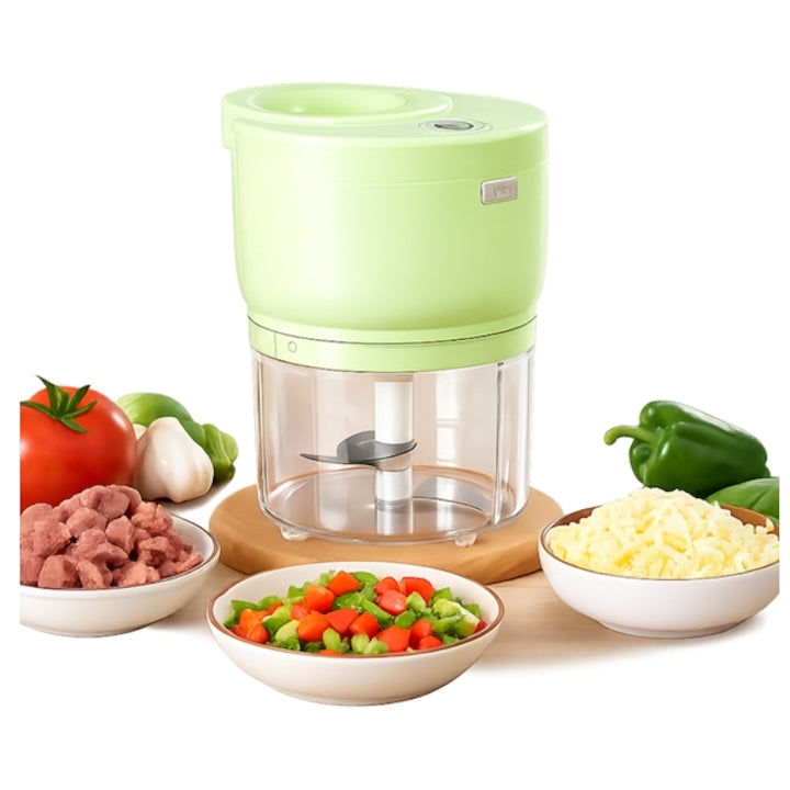 Mini Tocător Electric Reîncărcabil USB 500 ml, pentru Usturoi, Ceapă, Legume și Carne