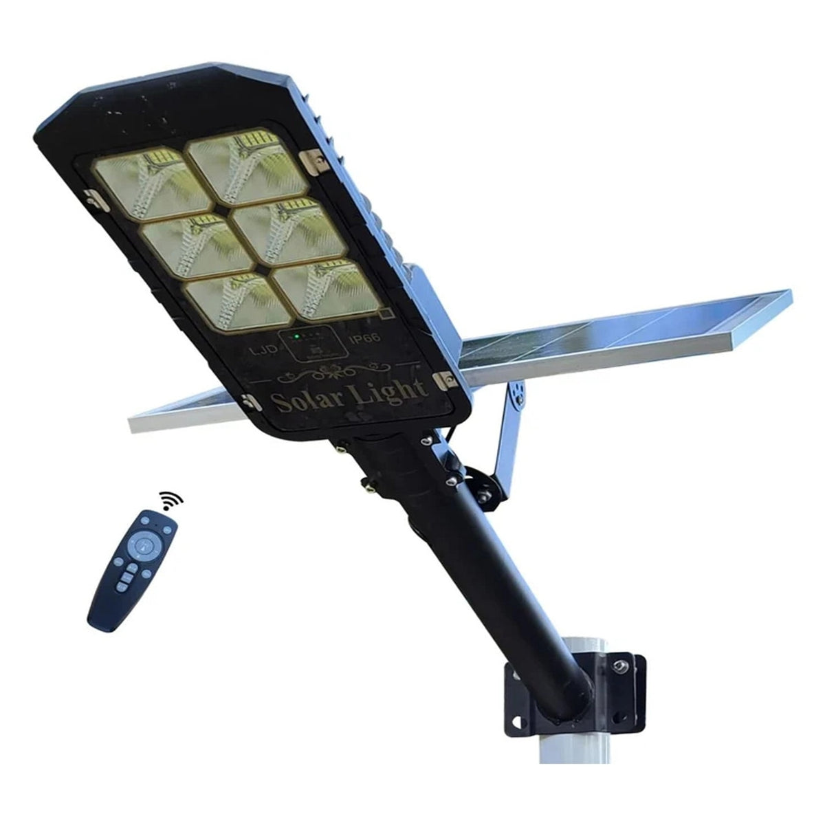 Lampă Stradală Solară LED 600W cu Senzor Automat și Telecomandă, pentru Curte și Parcare